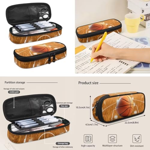 Basketball Backpack for Boys 8-12 Kids Basketball Backpacks for School with Lunch Carrier Water Bottle Pouch and Zipper Pencil Case 4PCS Set Bookbag with Side Pocket 17 inch Back to School - color: Basketball