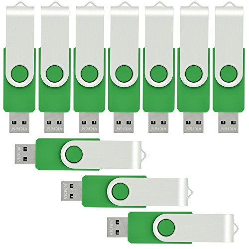 10 Pack 32GB USB Flash Drives Bulk 32GB Flash Drive 10 Pack USB Memory Stick 32GB USB2.0-Green - color: Green, size: 32GB-10PACK