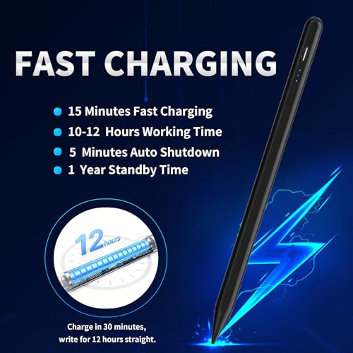 Stylus Pen Android for Samsung Galaxy Tab A11+/A11/A9/A9Plus/A8/A8plus/A7/A7lite Push-Button Switch, Accurate Writing, +2Nibs&Long Battery Life(NW Black) - color: NW Black