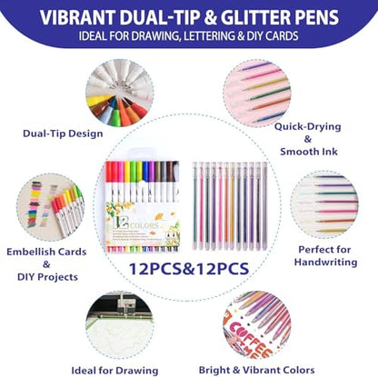 The All-in-One Tool Set for Cutting Machine - Beginner-Friendly Craft Kit with Weeding Tools, LED Light Pad, Paper Cutter, Cutting Mats, Brayer Roller, True Control Knife for Crafting Projects - color: Essential Tools