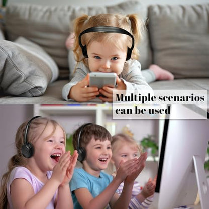 30 Pack Class Set Headphones for Kids Students School Classroom Bulk Earphones Adjustable with 3.5 mm Jack for Library Children Adults(006 Black) - size: 30 Pack Black