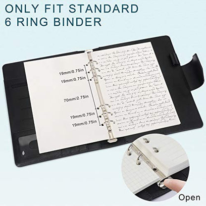 Toplive A5 Refill Paper, [3 Pack] 100GSM Thick 6 Hole Filler Inserts - 135 Sheets (270 Pages) for 6 Ring Binder Journal Notebook, Blank - style: 3Pack Blank Paper