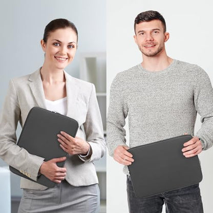 RAINYEAR 11-11.6 Inch Laptop Sleeve Protective Case Soft Lining Cover Compatible with MacBook Neo A18 11.6" MacBook Air for 11" Notebook Computer Tablet Chromebook (Gray, Upgraded Version) - color: Gray(upgraded Version), size: 11"-11.6"