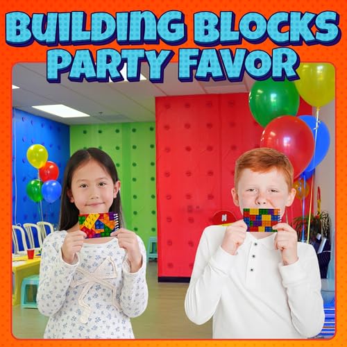 Mini Building Block Notebooks (Bulk of 64) Spiral Notepads In Assorted Brick Styles, Mini Notebook For Kids Pocket Size, For Birthday Party Favors, Goodie Bag Stuffers, Children Classroom Rewards - size: 64 Count