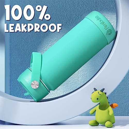 Fimibuke Kids Insulated Water Bottle, 18oz BPA FREE 18/8 Stainless Steel Kids Cup with Straw Travel Tumbler Double Wall Vacuum Leak Proof Toddler Water Bottle for School Boys Girls(1 Pack, Amethyst) - color: B17. Amethyst