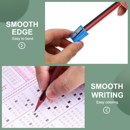 M&G Wooden Hexagonal Pencils, 50 Pcs HB Pencils Graphite Round Pencils with Eraser for Classroom Teacher Office Supplies, Red Black