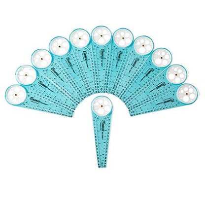 hand2mind Safe-T Math Compass, 10 in. Blue Compass, Compass for Geometry, Compass Drawing Tool, Dysgraphia Tools for Kids, Circle Drawing Tool, Compass Set, Math Classroom Supplies (Set of 12)