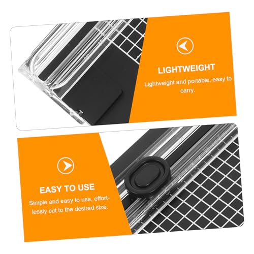 KALLORY Paper Cutting Tool Portable Paper Trimmer for Scrapbooking Accurate Invisible Cutter for Photos and Crafting Design for Home and Classroom Use
