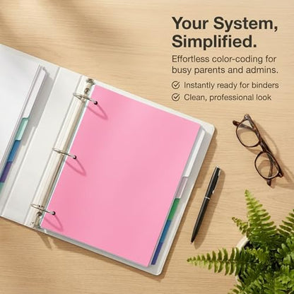 Copy And Printing Color Paper, 20 Lb. 3 Hole Punch 500 Sheets Per Ream. (Cherry) - color: Cherry
