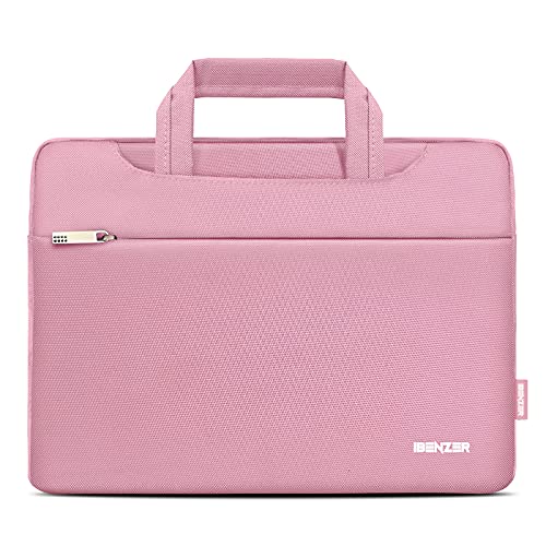 IBENZER Laptop Sleeve Bag for MacBook Air/Pro 13 13.3 14 inch, Carrying Case for 13 in Surface/HP/Dell/Lenovo Chromebook, Laptop Cover for M1 M2 Mac Air/Pro 13"-14”, Rose Quartz, BG13-RQ - color: Rose Quartz, size: 13 INCH