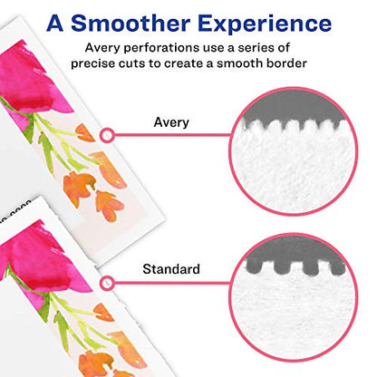 Avery Printable Note Cards, Envelopes Included, 4.25" x 5.5", Textured White, Laser & Inkjet Compatible, 50 Blank Cards, Great for Product Branding, Marketing, and More (3379), (Pack of 6) - size: 4.25" x 5.5" (Pack of 6)