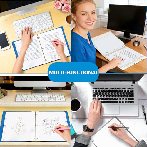 Binder Dividers for 3 Ring Binder, 1/8 Cut Tabs, Letter Size Blank Write On Page Dividers with 8 Tabs, 4 Sets 32 Dividers for School Office Home, White