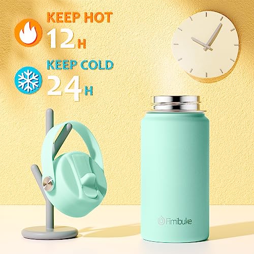 Fimibuke Kids Insulated Water Bottle - 14oz BPA-FREE 18/8 Stainless Steel Travel Tumbler Leak Proof Double Wall Vacuum Kid Cup with Straw Metal Water Bottle for School Boys Girls(1 Pack, Cotton Candy) - color: B22. Cotton Candy