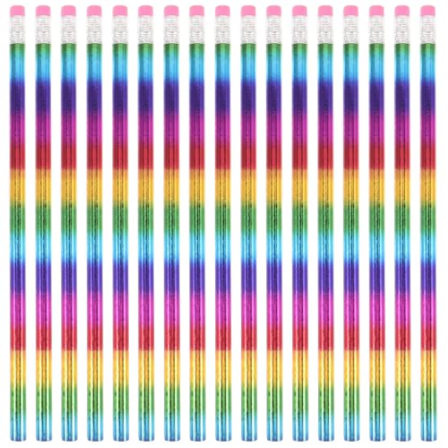 50pcs Wooden Hb Pencils with Eraser Tips Ergonomic round Barrel for Smooth Writing and Lines for Students in Classroom or Home Assignments Random Color