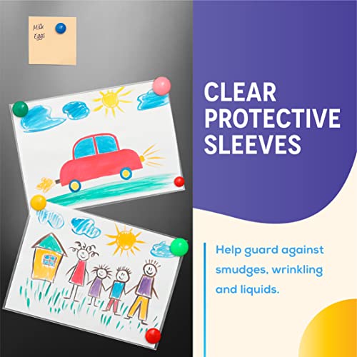 GOLD SEAL No Holes Sheet Protectors, Bulk Pack, Letter Size (8.5 x 11 Inch), Heavyweight Clear View Sheet Protectors, Top Loading, Document Protectors, Artwork Protectors,(50 Pack) - style: 50 Pack
