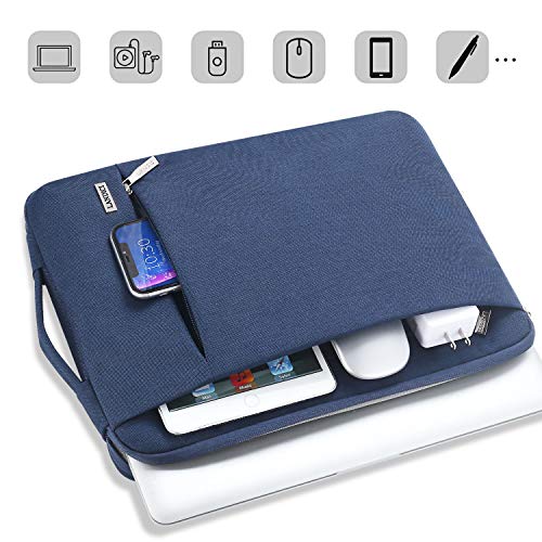 LANDICI 360° Protective Laptop Sleeve 13-14 Inch, Computer Bag Carrying Case for MacBook Air 13 M1/M2, MacBook Pro 13/14, Chromebook 14, Slim, Shockproof, Waterproof, Blue - color: Blue, size: 13-14 Inch