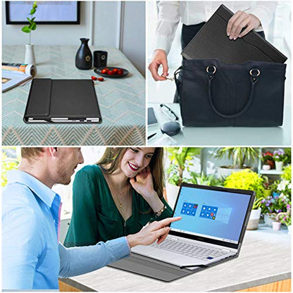 Fintie Sleeve Case Cover for 13.3" Samsung Galaxy Book Flex Alpha 13 NP730QCJ/Flex2 Alpha NP730QDA/Chromebook 2 XE530QDA/Book S/Ion 13 NP930XCJ, Black