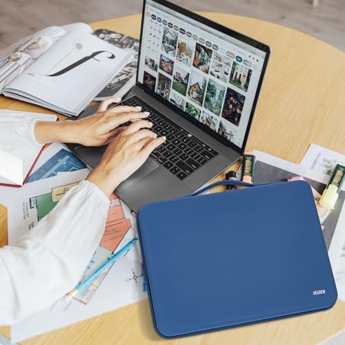 Hard Laptop Sleeve Case for 13.6" MacBook Air, 14" MacBook Pro | Fit MacBook Air M2/M3 A2681 A3113, 14" MacBook Pro M4/M3/M2/M1 Pro/Max A3112 A3401 A3185 A2992 A2918 A2779, Water-Resistant - color: Blue