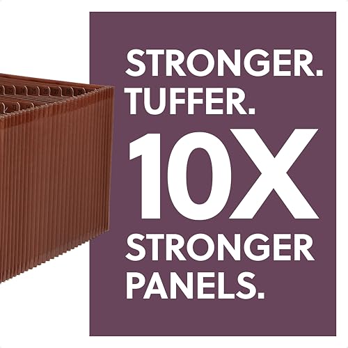 Smead Tuff Accordion File Organizer, Office Supplies, Daily 1-31 Desk Organizer, Letter Size, Premium Vegan Leather, Office Desk Accessories (73785) - size: Letter, style: Daily 1-31 Index, Poly, Letter Size