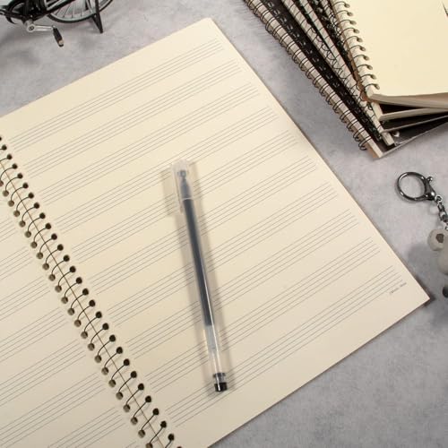 MAXCURY Blank Sheet Music Composition Manuscript Staff Paper Art Music Notebook Black 100 Pages 26x19cm (Machine) - color: Music Machine