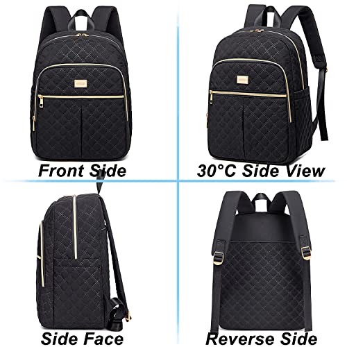 Weitars Lunch Backpack For Women Men,20L Cooler Backpack Insulated Lunch Bag For Women With Side Pockets Waterproof,Meal Prep Backpack,Adult Backpack Cooler For Lunch Picnic Hiking Camping Beach - color: Black