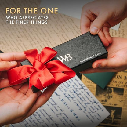 Wordsworth and Black Mechanical Pencil Graphite Lead- Stunning Luxury Metal Pencil, All Black Lacquer Finish, 0.7mm Led, Best Gift Set for Men & Women, Professional Executive Office Pencils - color: All Black