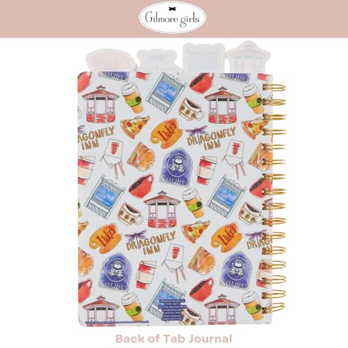 Gilmore Girls Tab Journal Notebook for Girls, Teens & Fans, Spiral Bound, 96 Lined Pages, 8 x 7 inches - style: Gilmore