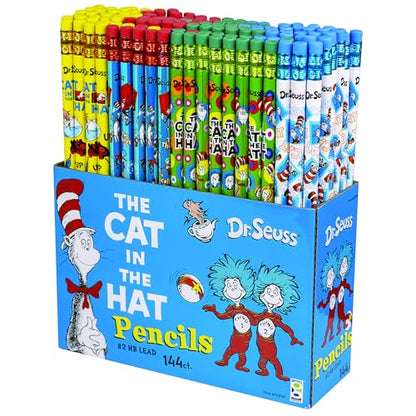 Raymond Geddes Dr. Seuss Cat in the Hat #2 Pencils (Pack of 144)