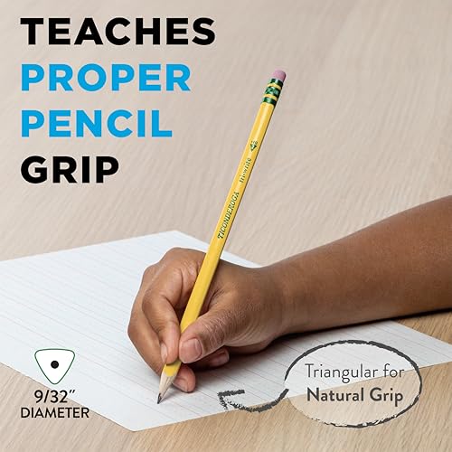 Dixon Ticonderoga Ticonderoga Wooden Pencil, 0.7mm, #2 Soft Lead, 8/Pack (13852) (X13852)(Pack of 8) - size: 1 Count (Pack of 8)