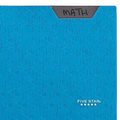 Five Star 2-Pocket Folder, Plastic Folder with Stay-Put Tabs, Fits 3-Ring Binder, Holds 8-1/2" x 11" Paper, Tidewater Blue (333420H-ECM) - color: Tidewater Blue