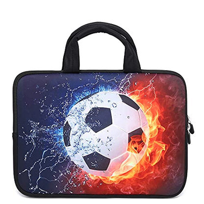11" 11.6" 12" 12.1" 12.5" inch Laptop Carrying Bag Chromebook Case Notebook Ultrabook Bag Tablet Cover Neoprene Sleeve Fit Apple MacBook Air Samsung Google Acer HP DELL Lenovo Asus(Football Fire) - color: Football Fire
