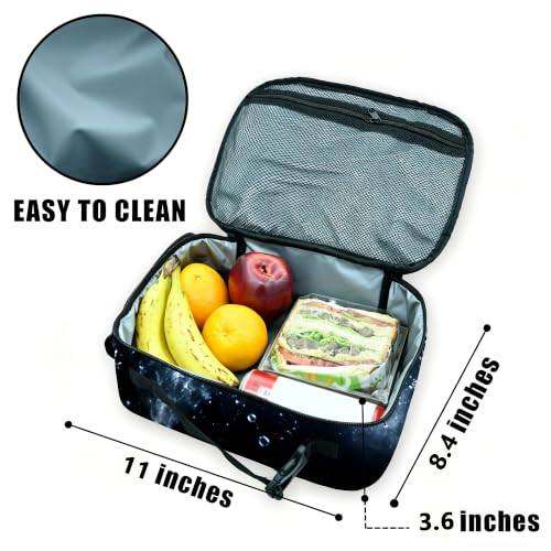 Soccer Lunch Bag Insulated Reusable Lunch Box Kids Girls Boys Cooler Thermal Tote Bag For Men Women School Work Picnic - color: Soccer