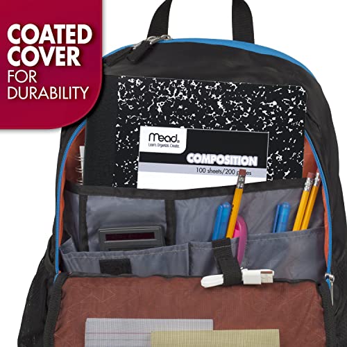 Mead Composition Notebooks, Wide Ruled Paper, 100 Sheets, Comp Book, 5 Pack (72368)