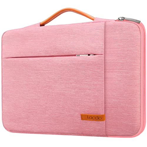 Lacdo 360° Protective Laptop Sleeve Case for 13 inch MacBook Air M5 A3449 (2026), M4 A3240 2025, M3 A3113 A2681 A2337 | 13" MacBook Neo A18 Pro A3404 (2026) | iPad Air/Pro 13 M5 Computer Bag, Peach - color: Peach, size: New MacBook Air/Neo/Pro 13 Inch