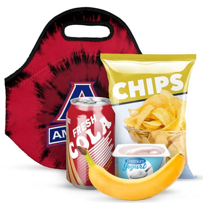 Campus Lab American University Tie-Dye Soft Neoprene Lunch Bag, Lightweight - color: American University AU Eagles