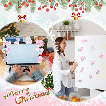 Xqumoi 30 Pack Christmas Pink Candy Sticky Notes - Xmas Sweet Lollipop Self Sticky Notepads Self-Adhesive Writing Memo Pads Office School Supplies Birthday Party Favors Gift Goodies Bag Fillers - style: Christmas (Candy)