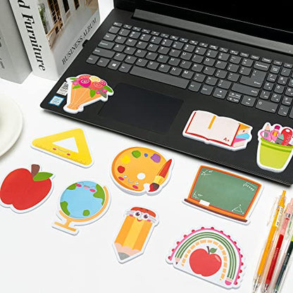 Xqumoi 30 Pack Teacher Notepads Set Total 600 Sheets, Book Pencil Ruler Blackboard Shaped Self Sticky Memo Pads for Teacher Appreciation Gift Back to School Supplies Party Favors Goodies Bag Fillers - style: Teacher Appreciation (Style 3)