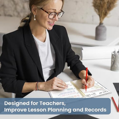 Planner 2026-2027, Academic Year Monthly and Weekly Calendar Planner, Jul 2026 - Jun 2027, Hardcover Teacher Student Planning Agenda book with Tabs, Perfect for School Office Supplies, 6.3" x 8.5" - Blue Art - color: D-Blue Art, size: (6.3"x8.5")a5