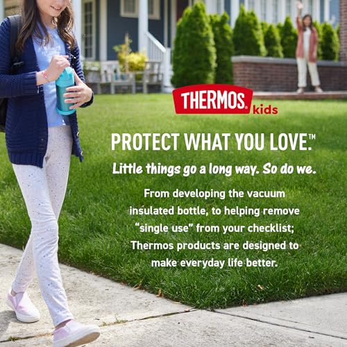 THERMOS FUNTAINER Water Bottle with Spout, 16oz, Minecraft | Kids Stainless Steel Insulated Water Bottle, Keeps Drinks Cold Longer for School & Play, BPA-Free - color: Minecraft, size: 16 Ounces