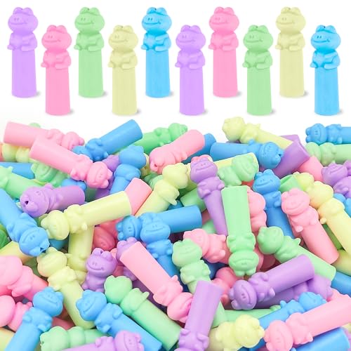 LanMa Frog Pencil Top Erasers Bulk, 90 Pack Eraser Caps Pencil Extenders, Cap Pencil Eraser Toppers for Kids, Tip Protectors, Classroom Prizes - color: Frog, size: 90 Pack