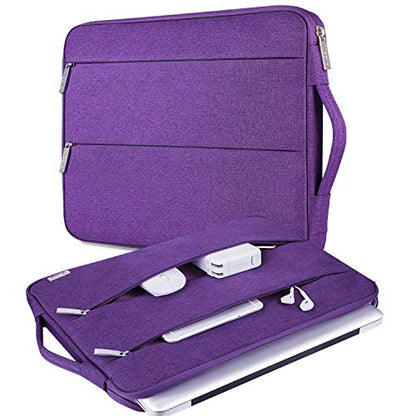 Voova Laptop Sleeve Carrying Case 15.6 16 Inch,Slim Computer Cover Bag Compatible with MacBook Pro 15/16, Dell xps 15,15-16 Inch HP Dell Asus Acer Laptop, Purple - color: Purple, size: 15.6-16 Inch