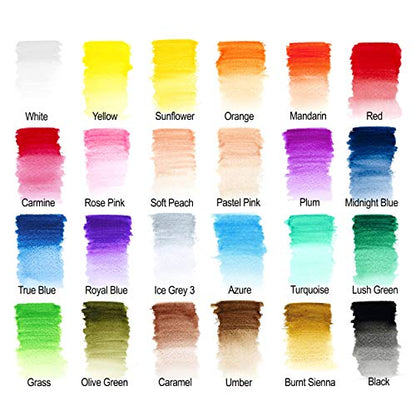 Winsor & Newton Studio Collection 아티스트 연필, 수채화 연필, 24개 세트 - style: 수채화 연필 24개
