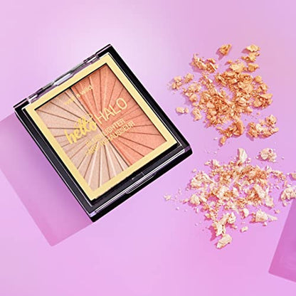 Wet n Wild MegaGlo Blushlighter, Blendable Blush & Highlighter Set, Shimmery Metallic Finish, Highlight Bling - color: 2- Highlight Bling