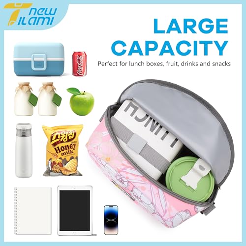 NEW TILAMI Kids Lunch Bag Double Insulated for tilami Rolling Backpack Girls Boys forTravel School Picnic, Romantic Flowers - color: Romantic Flowers