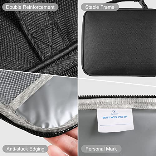 Genteen Lunch Box Kids, Insulated Lunch Bag Kids Boys Girls Back to School, Soft Lunch Box for Men Reusable Lunchbox for Office,Outdoor,School (Black) - color: Black