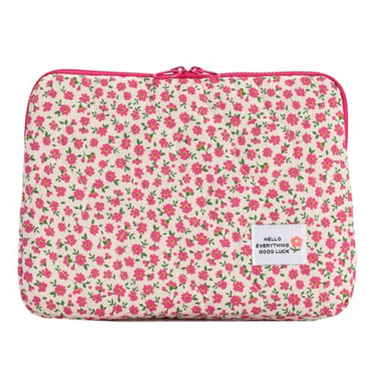 Laptop Bag for 13 14 Inch Notebook, Water-Resistant Briefcase Style Carry Case with Soft Padded Protection, Shockproof Zippered Computer Sleeve for Mac-Book Air/Pro, Business & Travel - color: Pink Flower