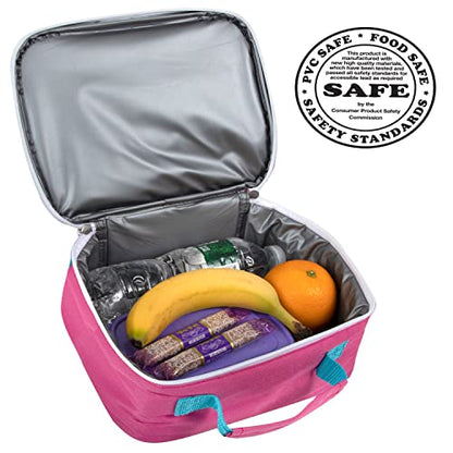 Trail maker Kids School Lunch Box Insulated for Boys, Girls | Fun Insulated Lunch Bag for Kids, School, Camp, Sports (Dancing Daisies) - color: Dancing Daisies