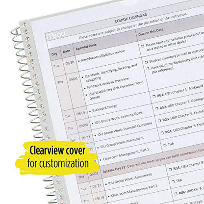 Five Star Spiral Notebook, 1 Subject, College Ruled Paper, 100 Sheets, 11" x 8-1/2 Sheet Size, Customizable Cover, White (73818) - color: 05 White