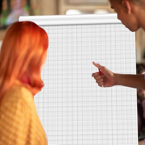 gisgfim 50 Sheets Large Graph Paper 24 x 36 In Graph Paper Pad 1/4 In Ruled Large Grid Paper Sheet Blueprint Paper Engineering Paper Poster for Architect Designer Mathematician Draftsman(White） - color: White