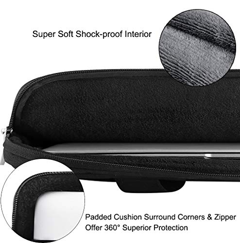 Voova Laptop Bag 15.6 Inch, 360° Protective Laptop Case Sleeve Compatible with MacBook Air 15 M2/M3/M4, MacBook Pro 15/16, 15-16” Lenovo Dell Hp, Waterproof Computer Bag Slim Briefcase, Black - color: Black, size: 14-15.6 inch